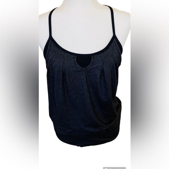 Lulelemon Athletica Women's Racerback Top Size 4 Black and Gray - Picture 1 of 11